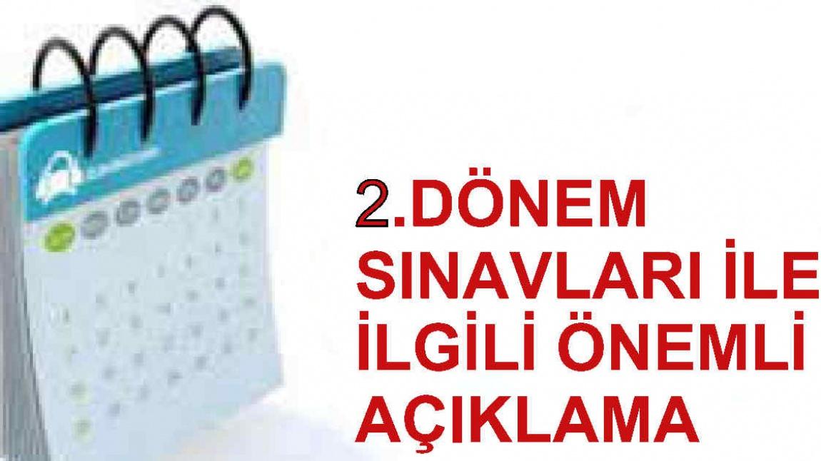 2024-2025 2.DÖNEM SINAV TAKVİMİ AÇIKLANDI!!!!!